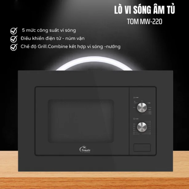 Lò Vi Sóng Âm Tủ Tomate TOM MW-220