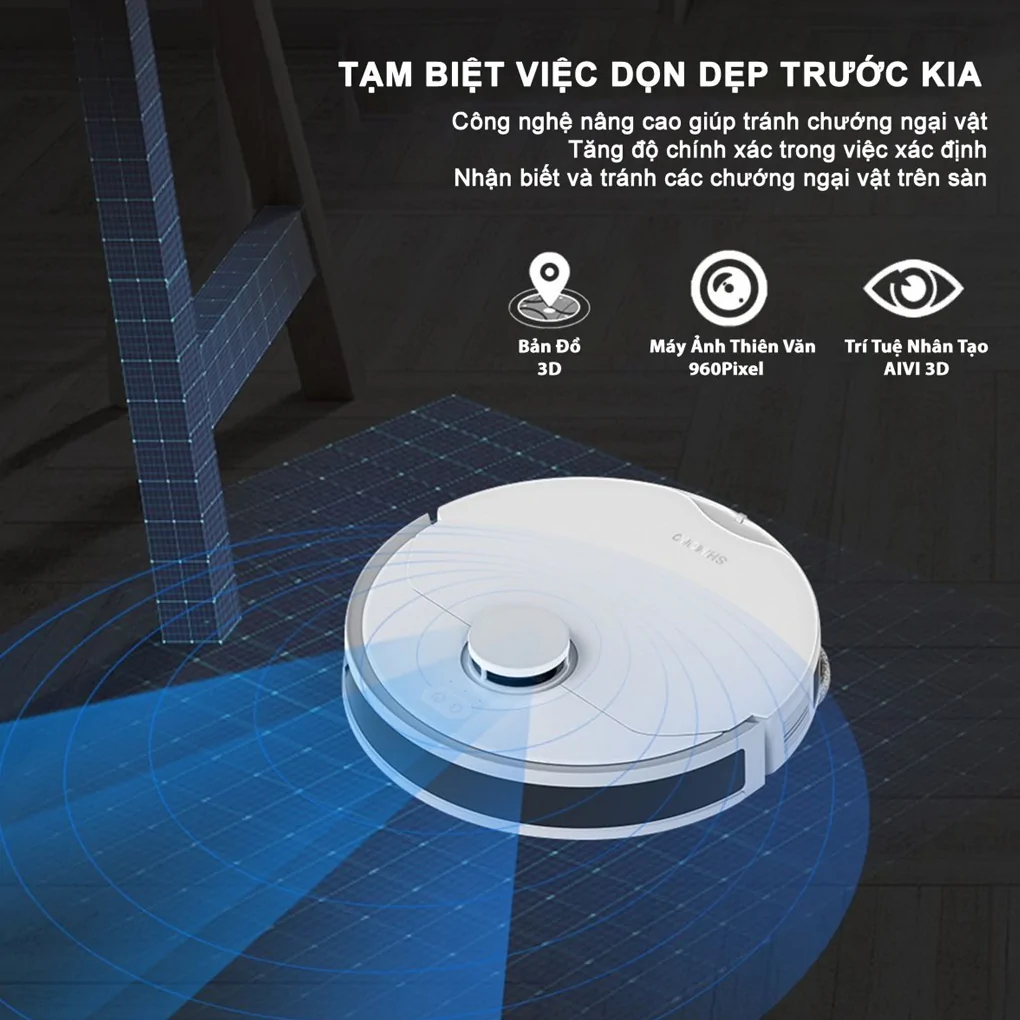 Robot Hút Bụi Lau Nhà Shimono LS68W 7