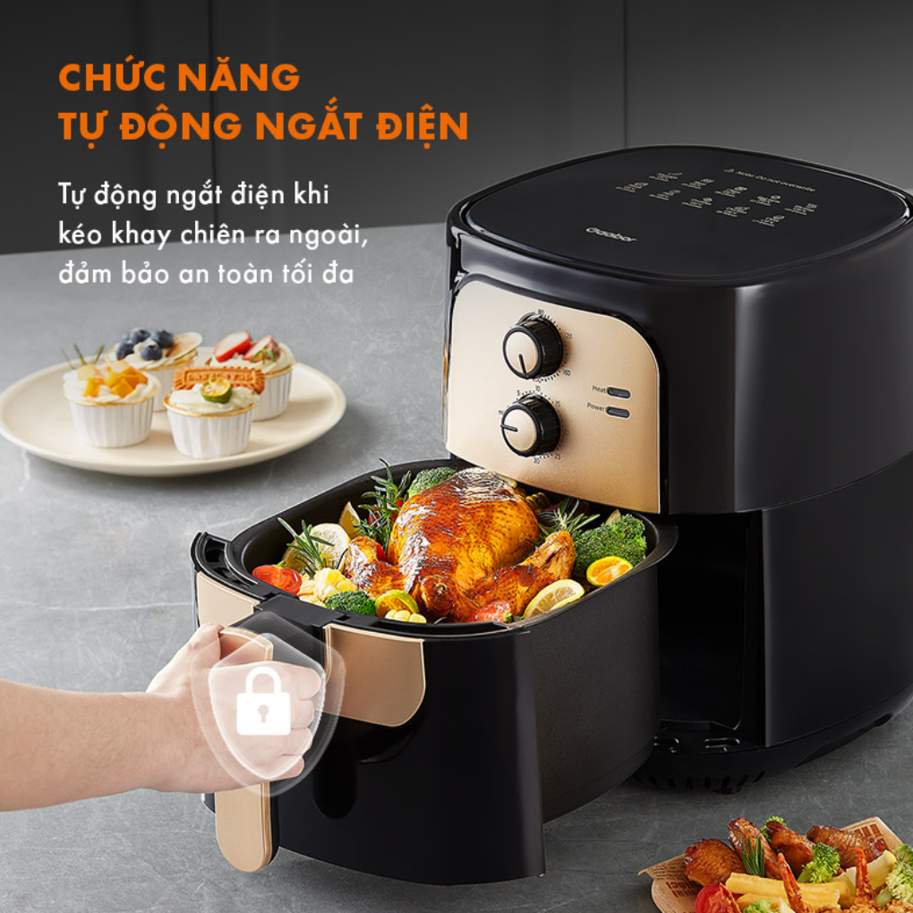 Nồi Chiên Không Dầu Gaabor AF65M-BK01A 6.5 Lít 4