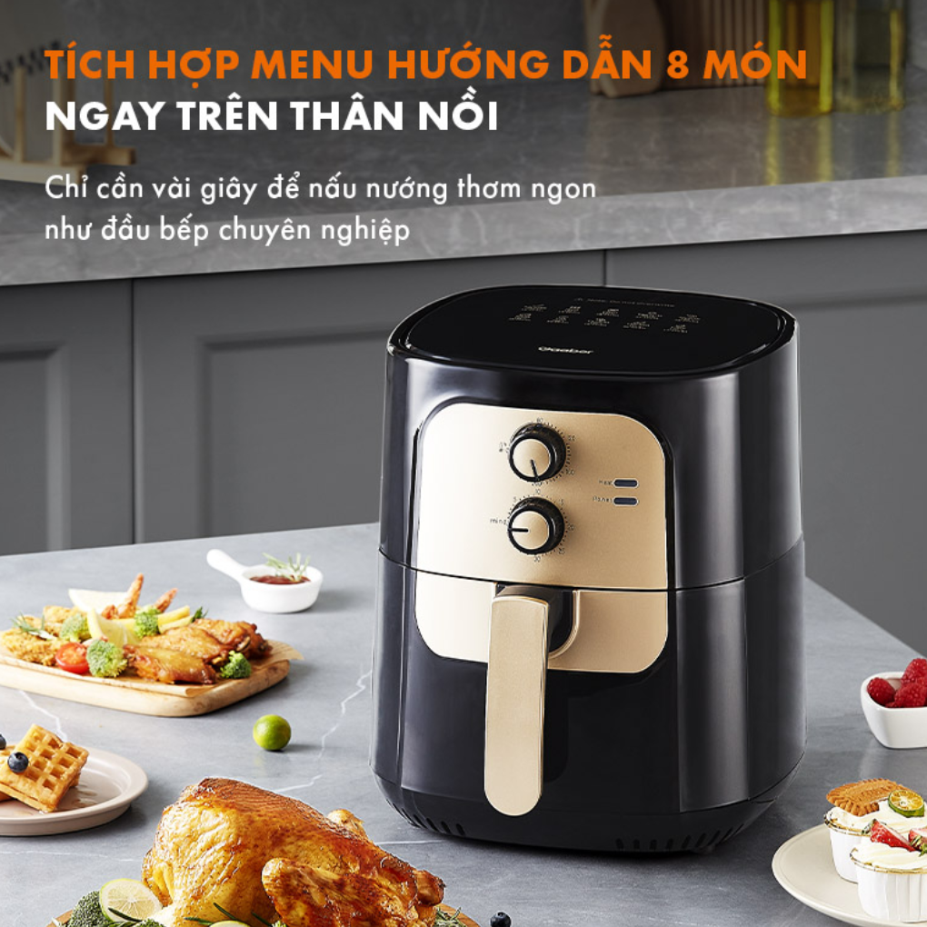Nồi Chiên Không Dầu Gaabor AF65M-BK01A 6.5 Lít 6