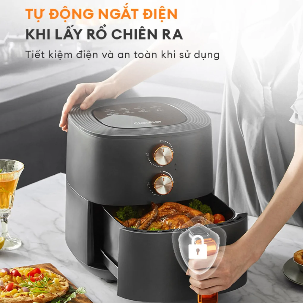 Nồi Chiên Không Dầu Gaabor GA-M6A 6.0 Lít 4