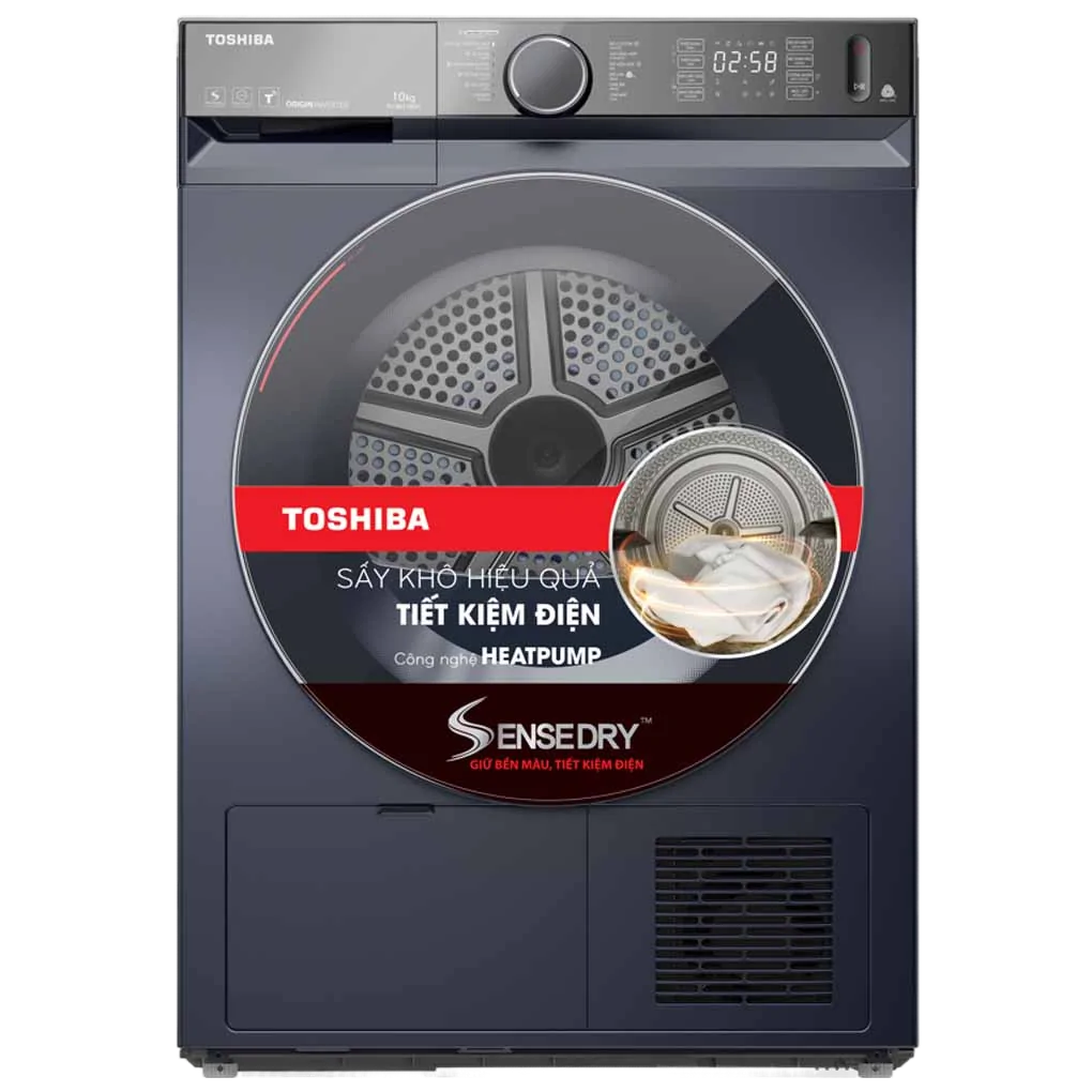 Máy Sấy Bơm Nhiệt Toshiba Inverter 10 Kg TD-BK110GHV(MK)<br> 