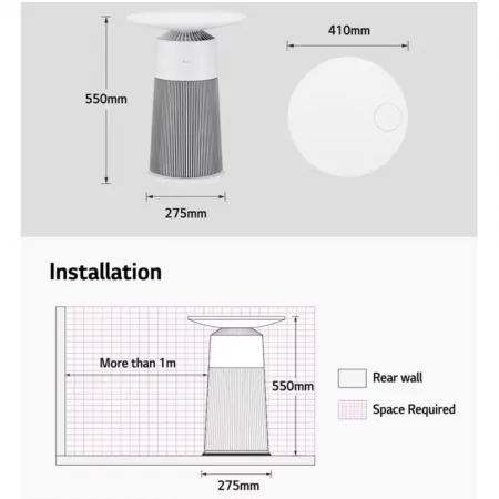 Máy Lọc Không Khí LG PuriCare Aero Furniture AS20GPWU0 - Màu Trắng 12