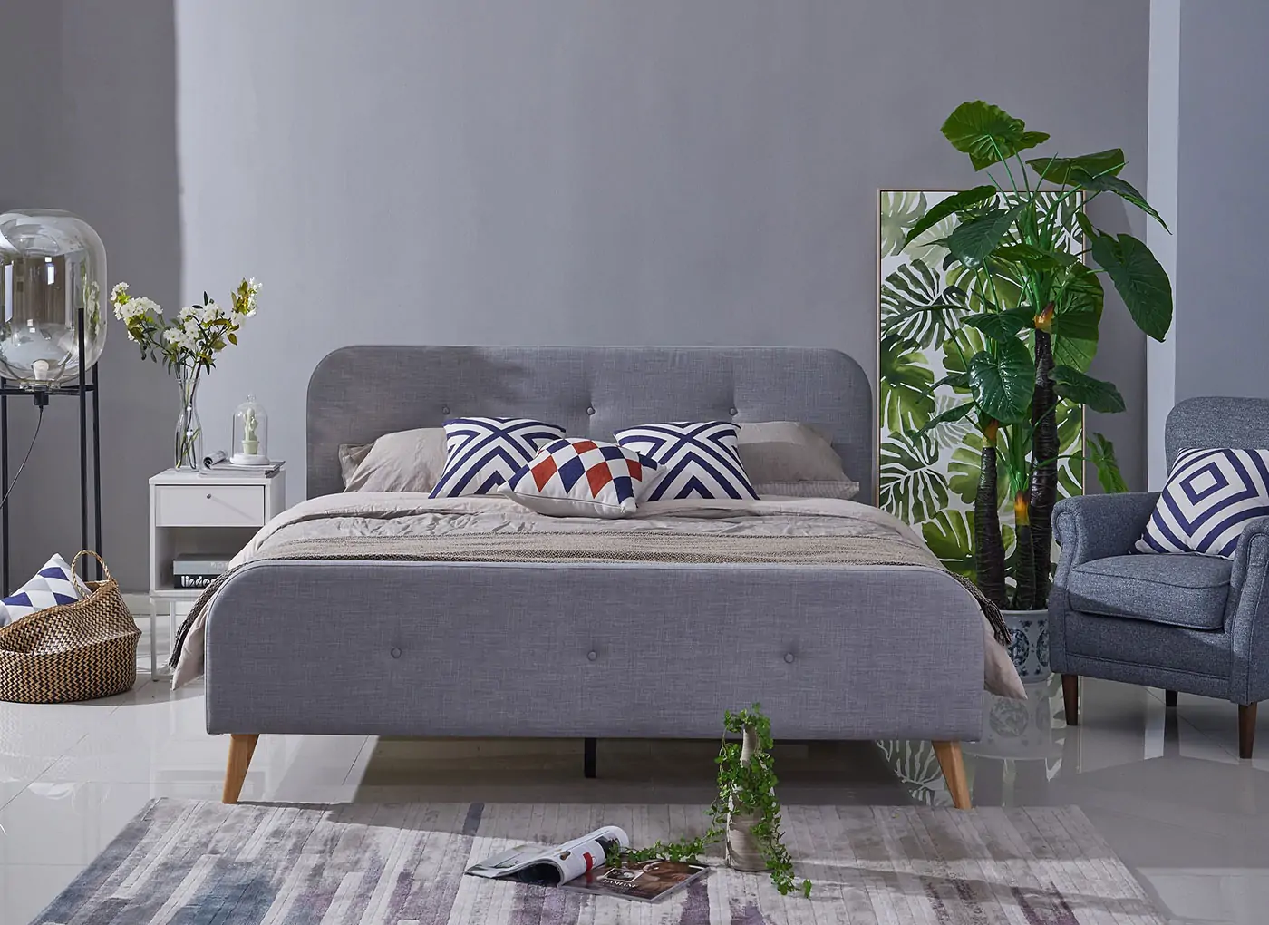 Giường Vải Camilla NS12075-B