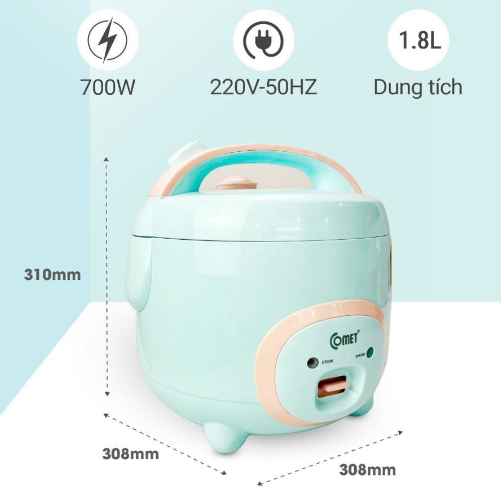 Nồi Cơm Điện Comet CM8007 1.8 Lít 3