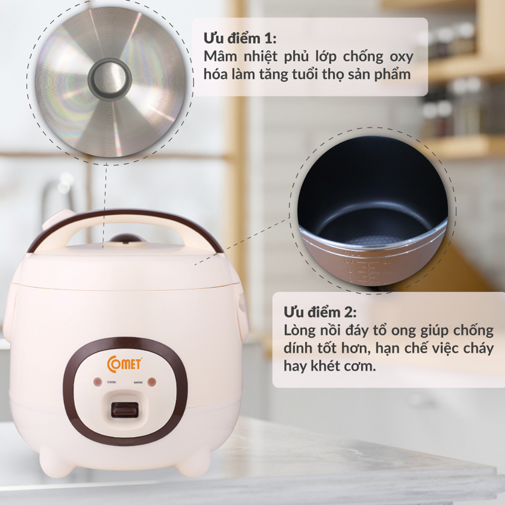 Nồi Cơm Điện Comet CM8007 1.8 Lít 4