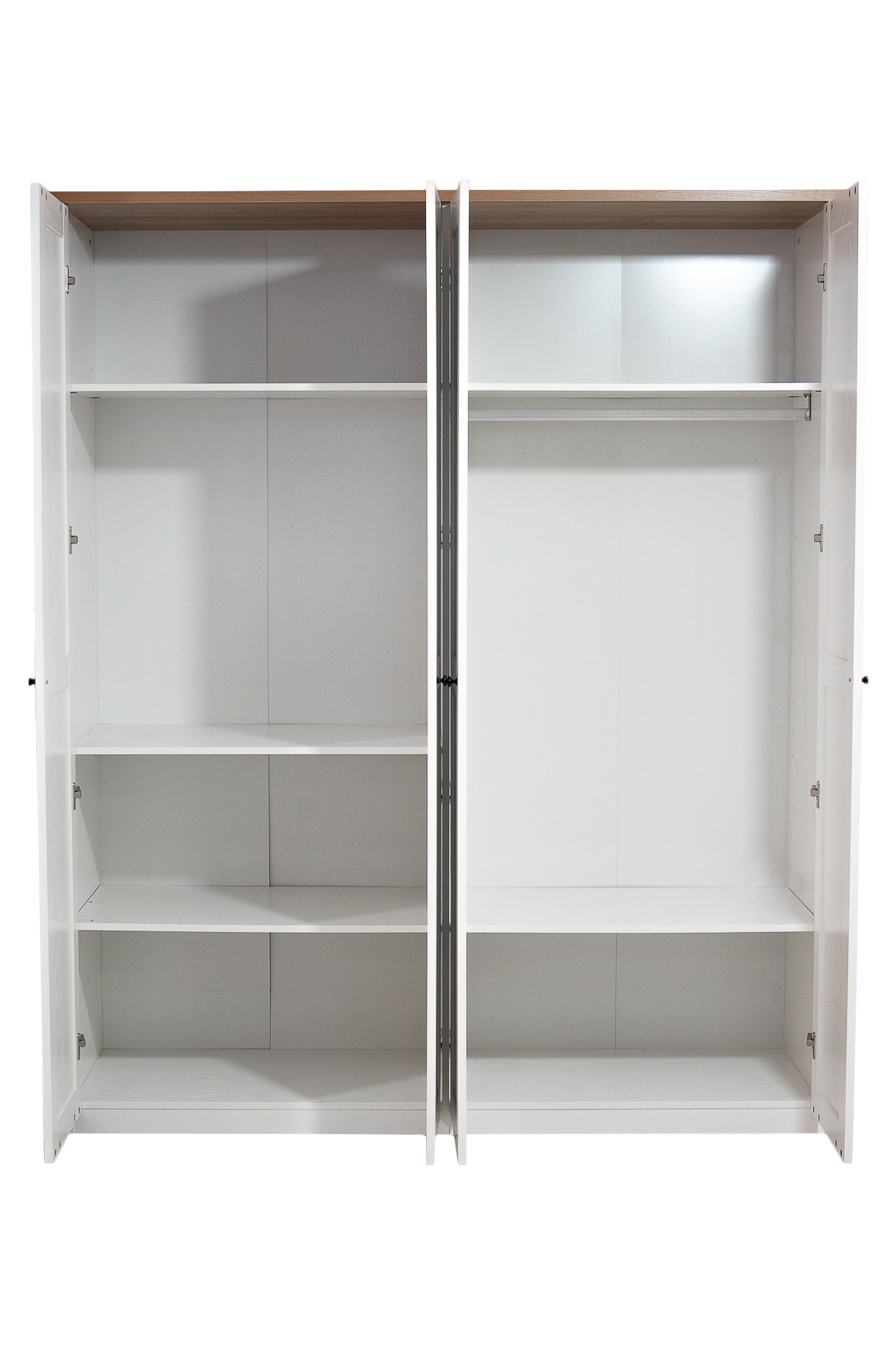 Tủ Áo 4 Cửa HANA A2080 Trắng 1