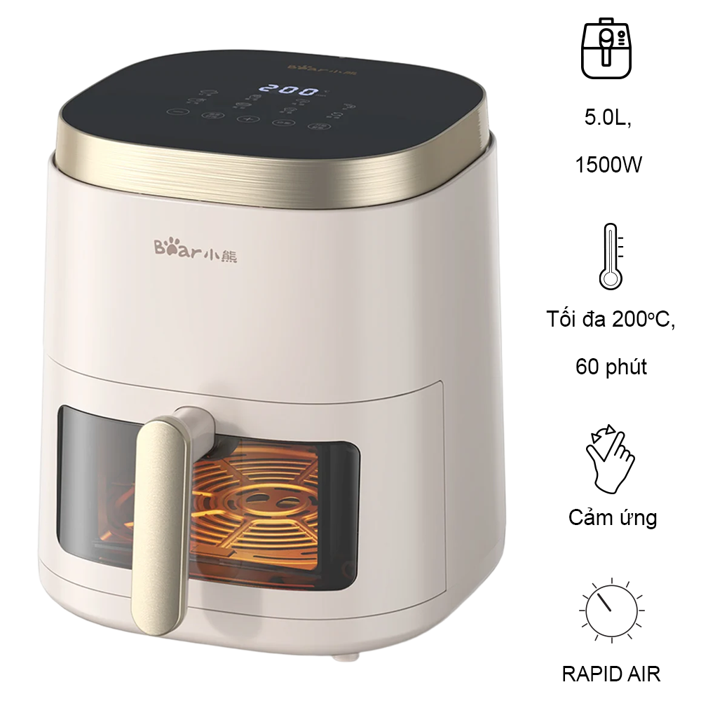 Nồi Chiên Không Dầu QZG-F15E3 - Hàng Quốc Tế