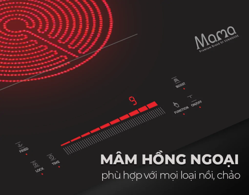 Bếp Từ Hồng Ngoại Sunhouse Mama MMB9303 - Malaysia 6