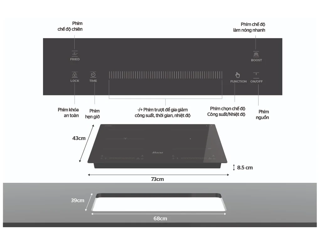 Bếp Từ Hồng Ngoại Sunhouse Mama MMB9303 - Malaysia 8