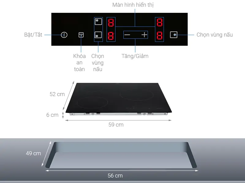 Bếp Từ Âm Electrolux E6203IOK - Châu Âu 3