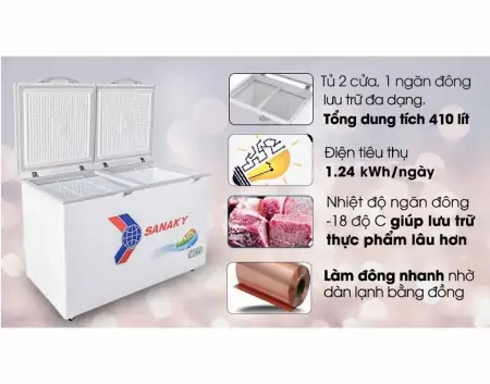 Tủ Đông Sanaky 410 Lít VH-5699HY 0