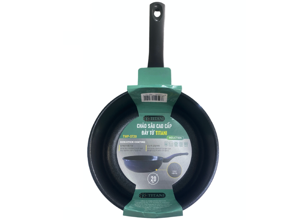Chảo Sâu Cao Cấp Đáy Từ Titani TWP-ST20 0
