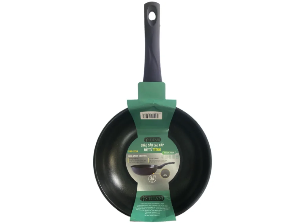 Chảo Sâu Cao Cấp Đáy Từ Titani TWP-ST24