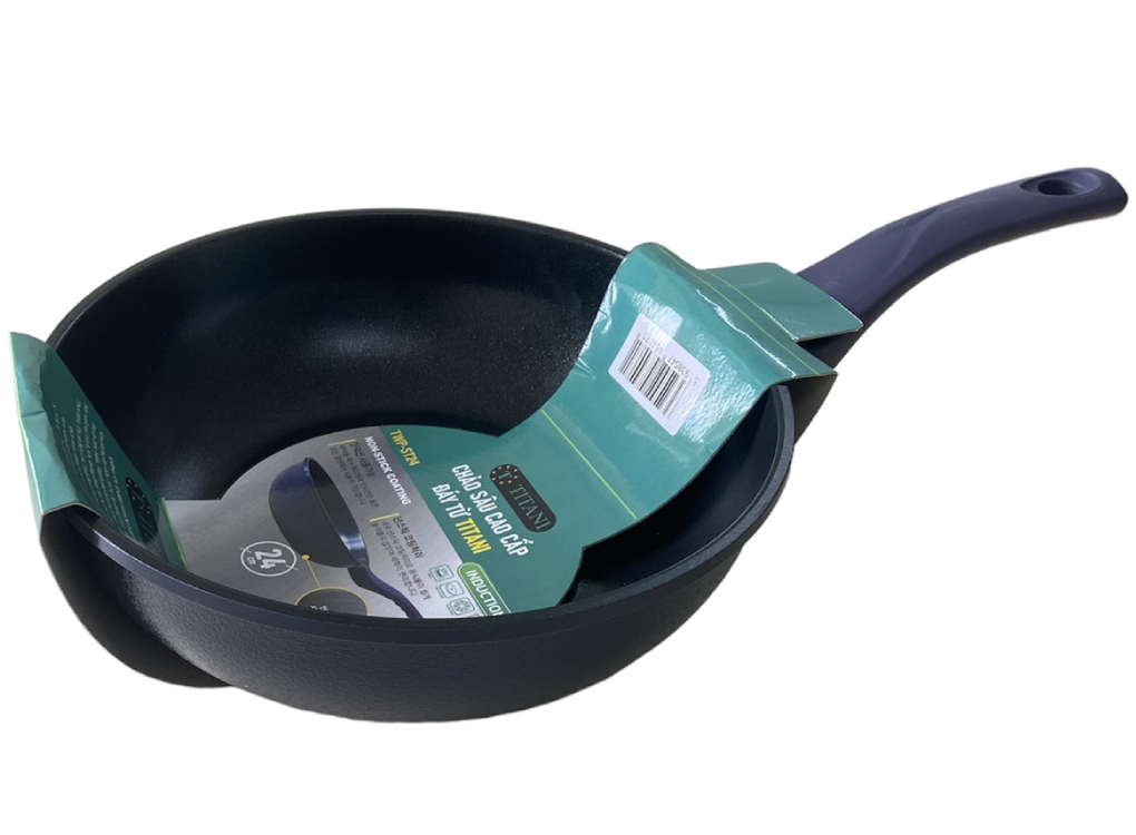 Chảo Sâu Cao Cấp Đáy Từ Titani TWP-ST24 1