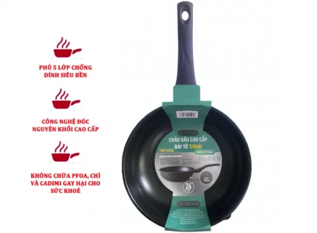 Chảo Sâu Cao Cấp Đáy Từ Titani TWP-ST26 4