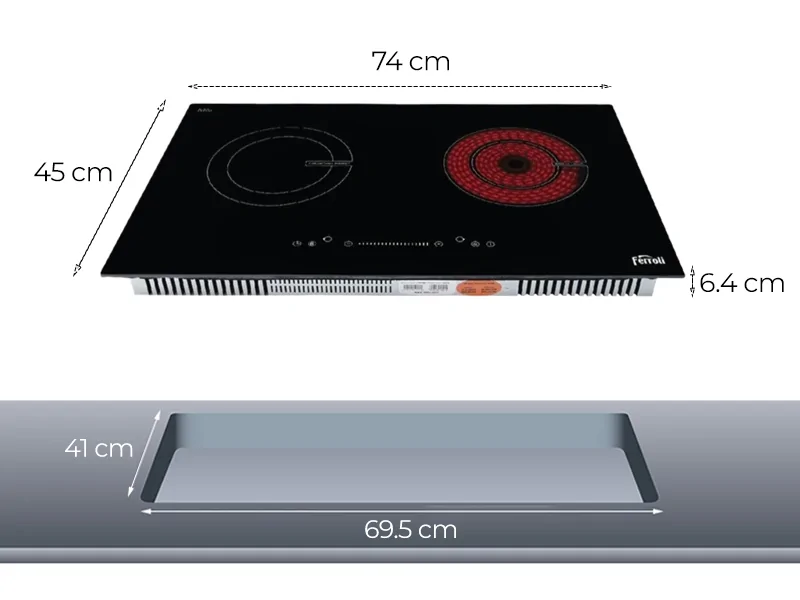 Bếp Điện Từ Hồng Ngoại Ferroli IC4500DD 0