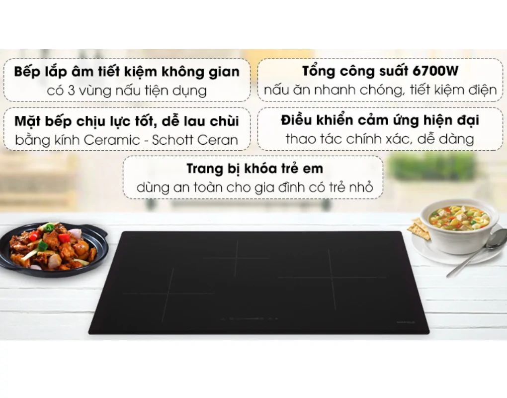 Bếp Từ 3 Vùng Nấu Hafele HC-I773D - Tây Ban Nha 5