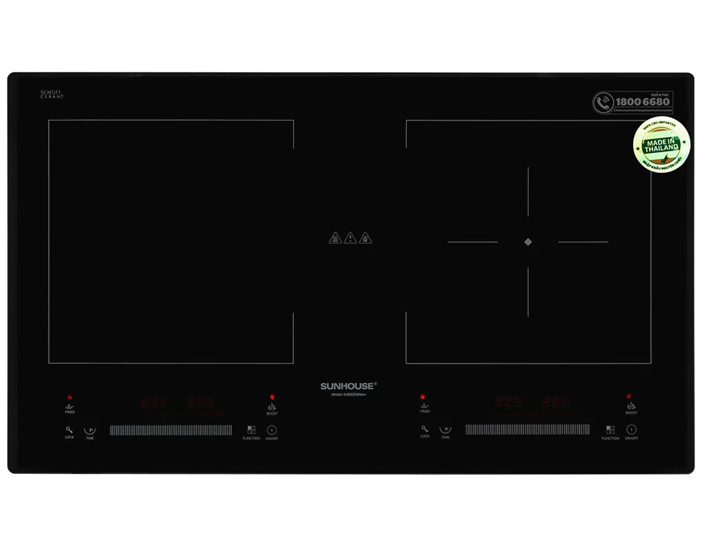 Bếp Đôi Điện Từ Sunhouse SHB9208 NEW - Thái Lan 0