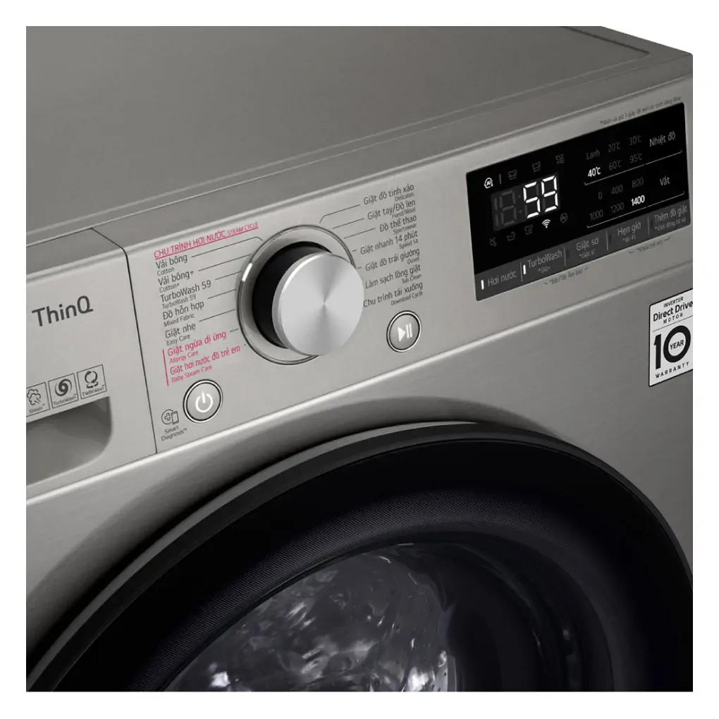 Máy Giặt LG Inverter 10 Kg FV1410S4B 6