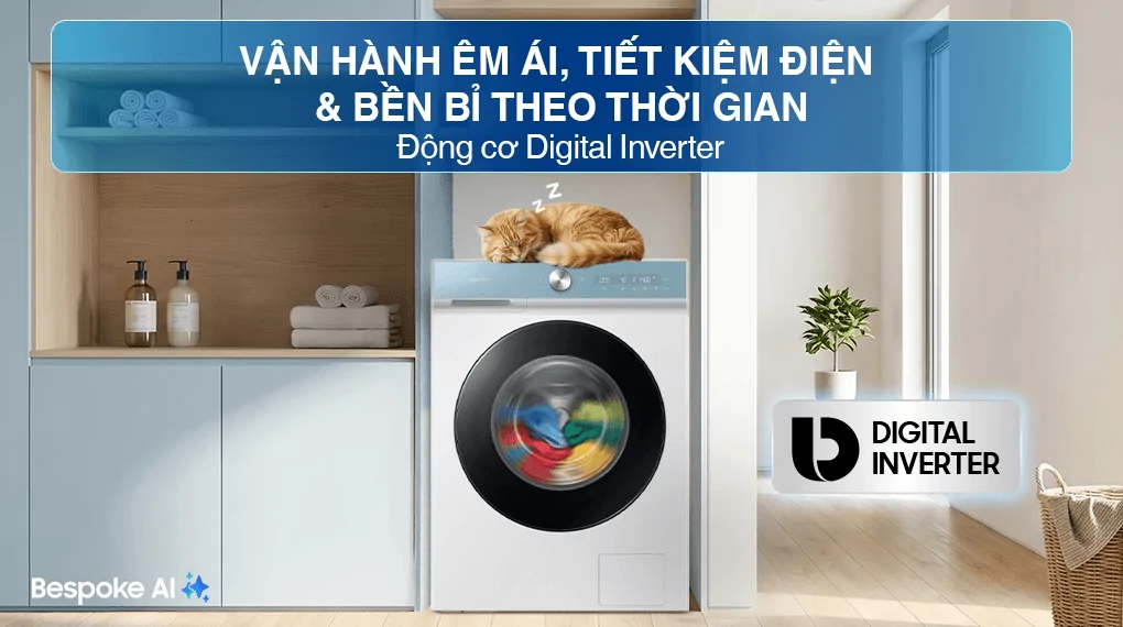 Máy Giặt Sấy Samsung Inverter 14/8 Kg WD14BB944DGMSV
