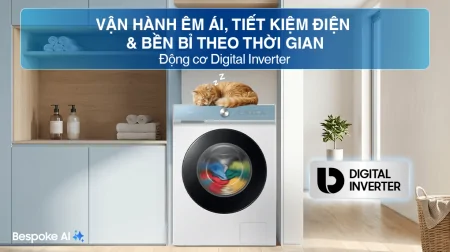Máy Giặt Sấy Samsung Inverter 14/8 Kg WD14BB944DGMSV