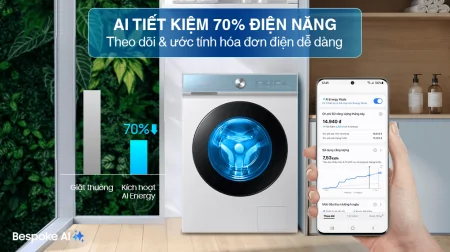 Máy Giặt Sấy Samsung Inverter 14/8 Kg WD14BB944DGMSV