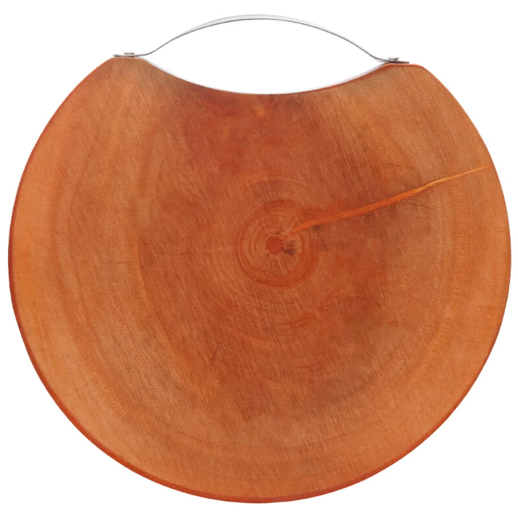 Thớt Tròn Móc Inox Gỗ Xà Cừ 25cm