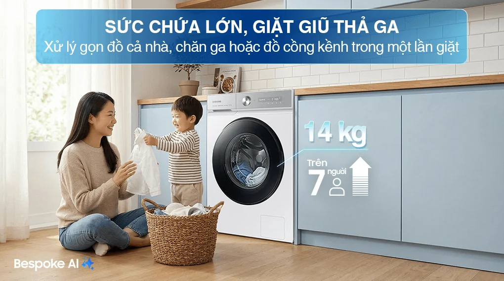 Máy Giặt Samsung Inverter 14 Kg WW14BB944DGHSV