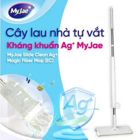 Cây Lau Nhà Vải Sợi Ag+ Thần Kỳ Kéo Vắt MyJae 3