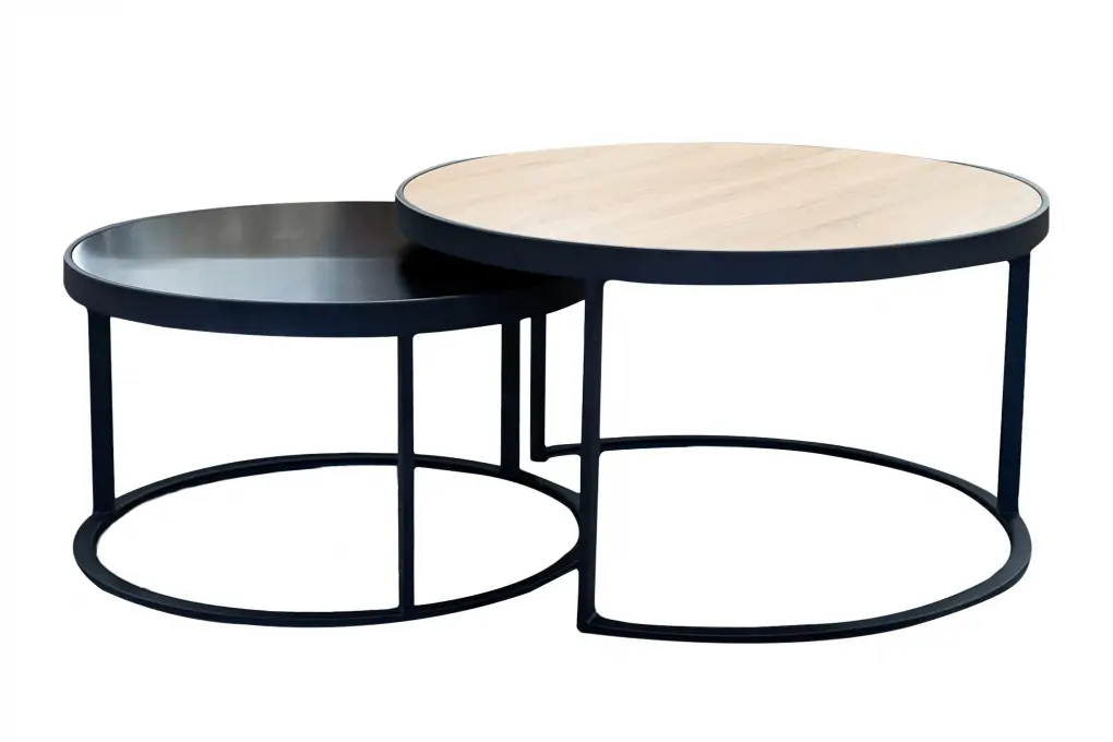 Bàn Coffee (2 Cái) MLM-181389 Đen/gỗ 0