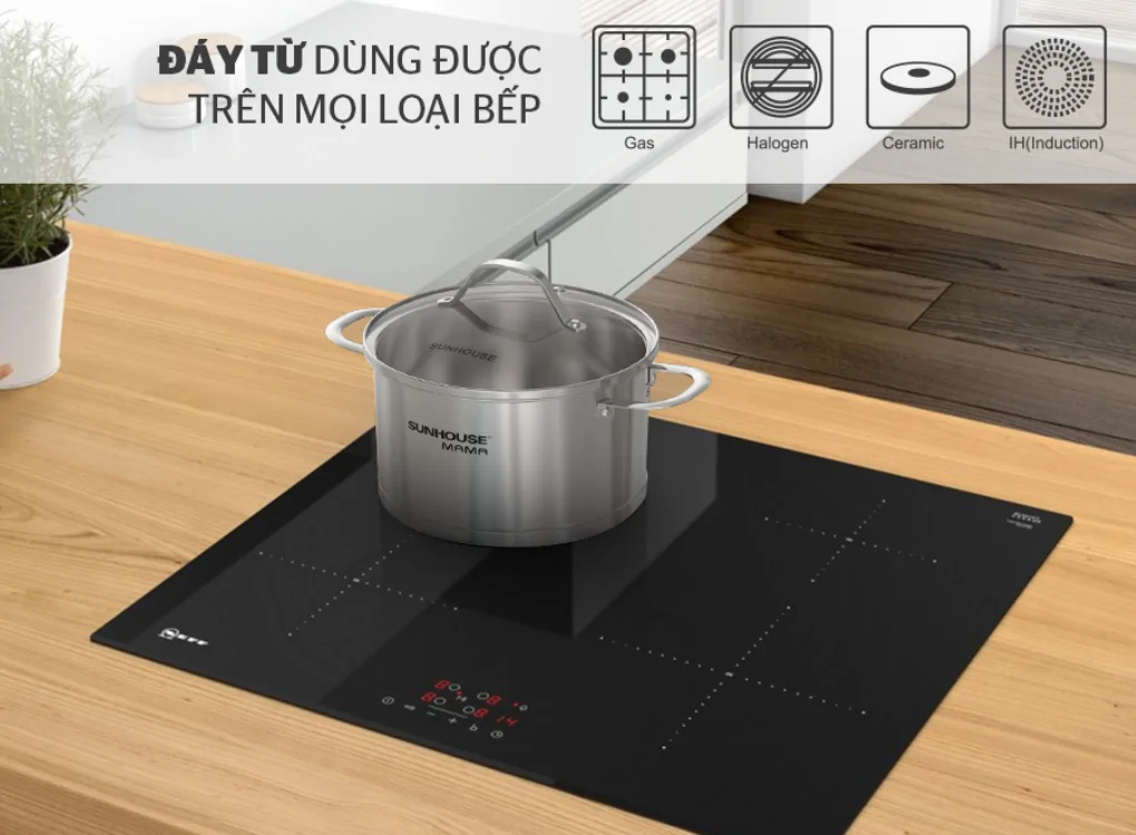 Bộ Nồi Inox 5 Đáy Sunhouse Mama SHG502 4