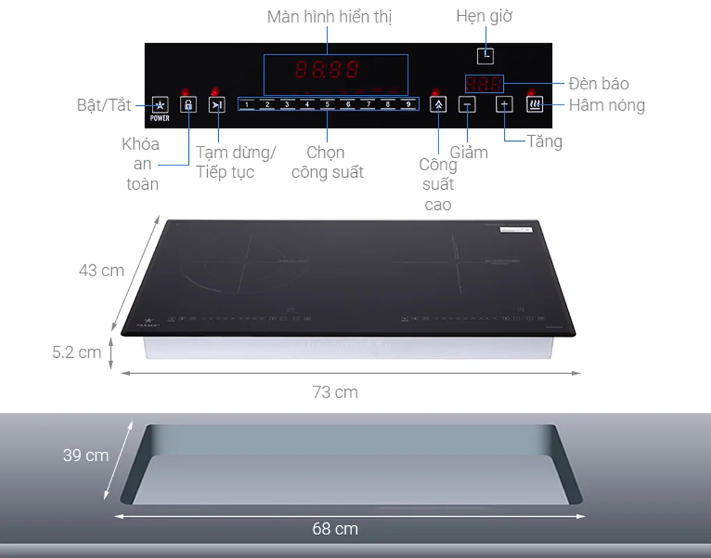 Bếp Từ Hồng Ngoại Đôi Pramie PRMY-2108 - Malaysia 10