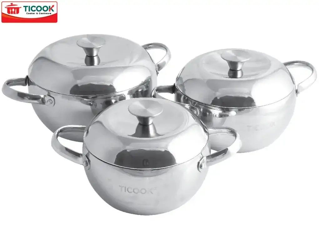 Bộ Nồi Táo Inox 304 Đáy Từ TK05