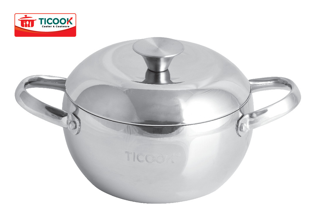 Bộ Nồi Táo Inox 304 Đáy Từ Ticook TK05 1