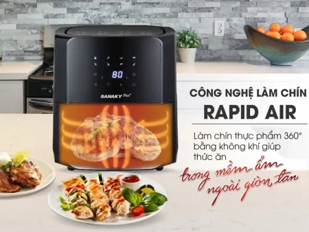 Nồi Chiên Không Dầu Sanaky VH-60AT1 6