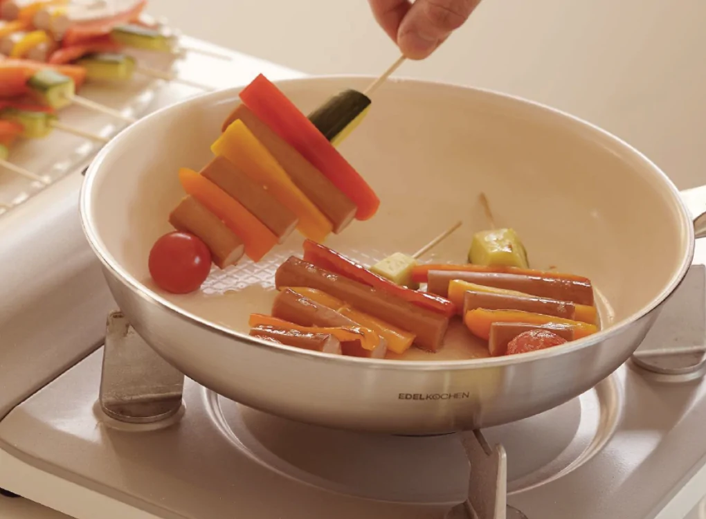 Chảo Inox 3 Lớp Edelkochen Chống Dính Ceramic 28cm EC-128 1