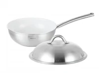 Chảo Sâu Inox 3 Lớp Edelkochen Chống Dính Ceramic 28cm Nắp Inox EC-228N