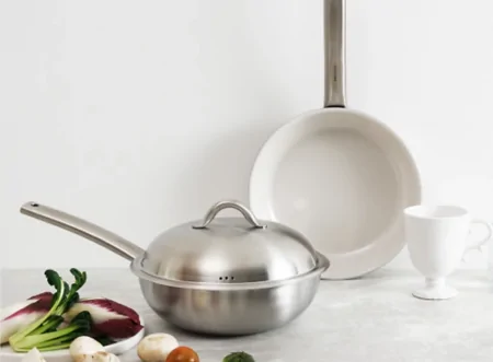 Chảo Sâu Inox 3 Lớp Edelkochen Chống Dính Ceramic 28cm Nắp Inox EC-228N 0