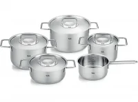 Bộ Nồi Fissler Pure 5 Món Nắp Inox Có Quánh - Nhập Khẩu Đức