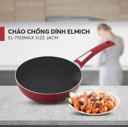 Chảo Chống Dính Elmich EL-7103Max Size 24cm 5