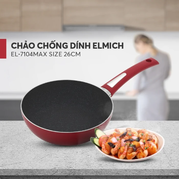 Chảo Chống Dính Elmich EL-7104Max Size 26cm 5