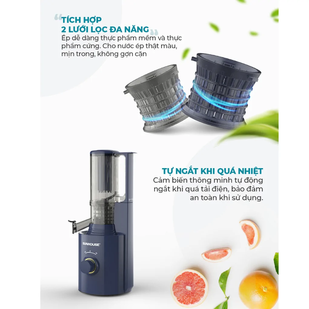 Máy Ép Chậm Sunhouse SHD5512 9