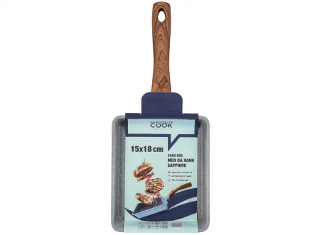 Chảo Đúc Men Đá Xanh Sapphire Greencook GCP09-1518IH 2