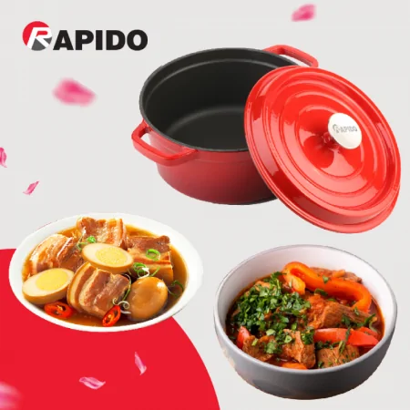 Nồi Gang Đúc Rapido RK22-RD 2