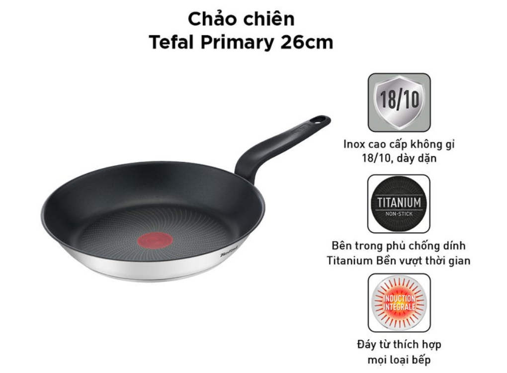 Chảo Chiên Tefal Primary 26cm E3090504 0