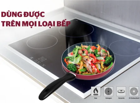 Chảo Vân Đá Đáy Từ Sunhouse SHM20MP 3