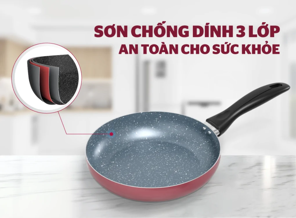 Chảo Vân Đá Đáy Từ Sunhouse SHM24MP 1