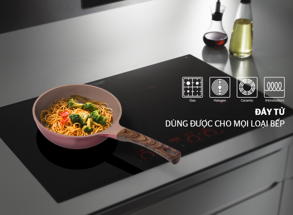 Chảo Sâu Siêu Bền Đá Dura Pro Sunhouse DP20MP 5