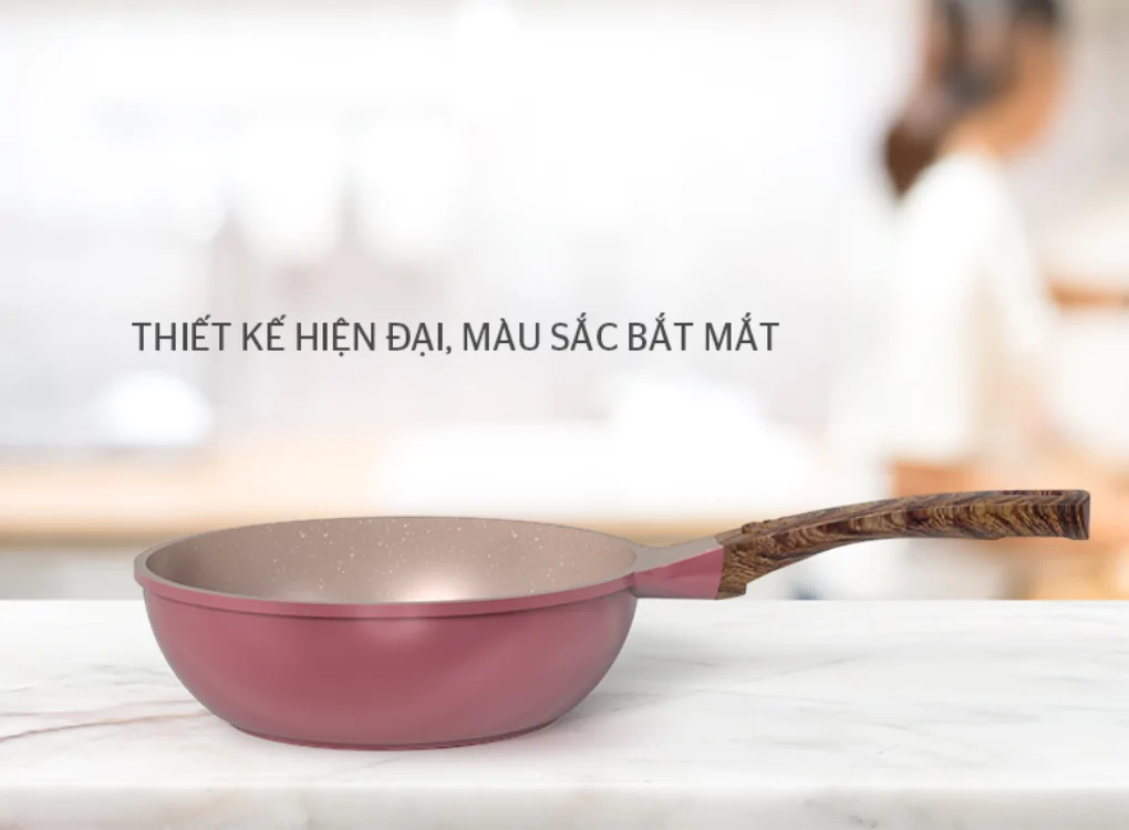 Chảo Sâu Siêu Bền Đá Dura Pro Sunhouse DP24MP 1